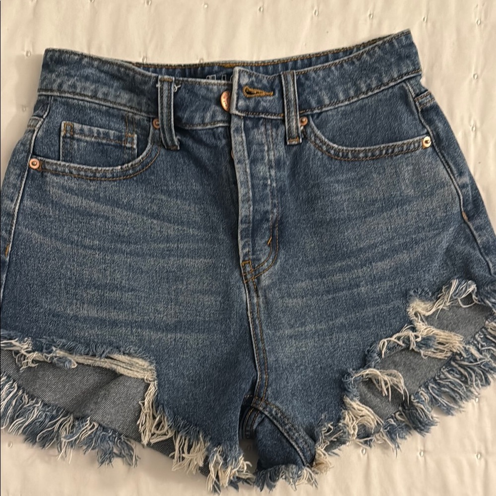 Wild Fable Blue High-Waisted Jean Shorts